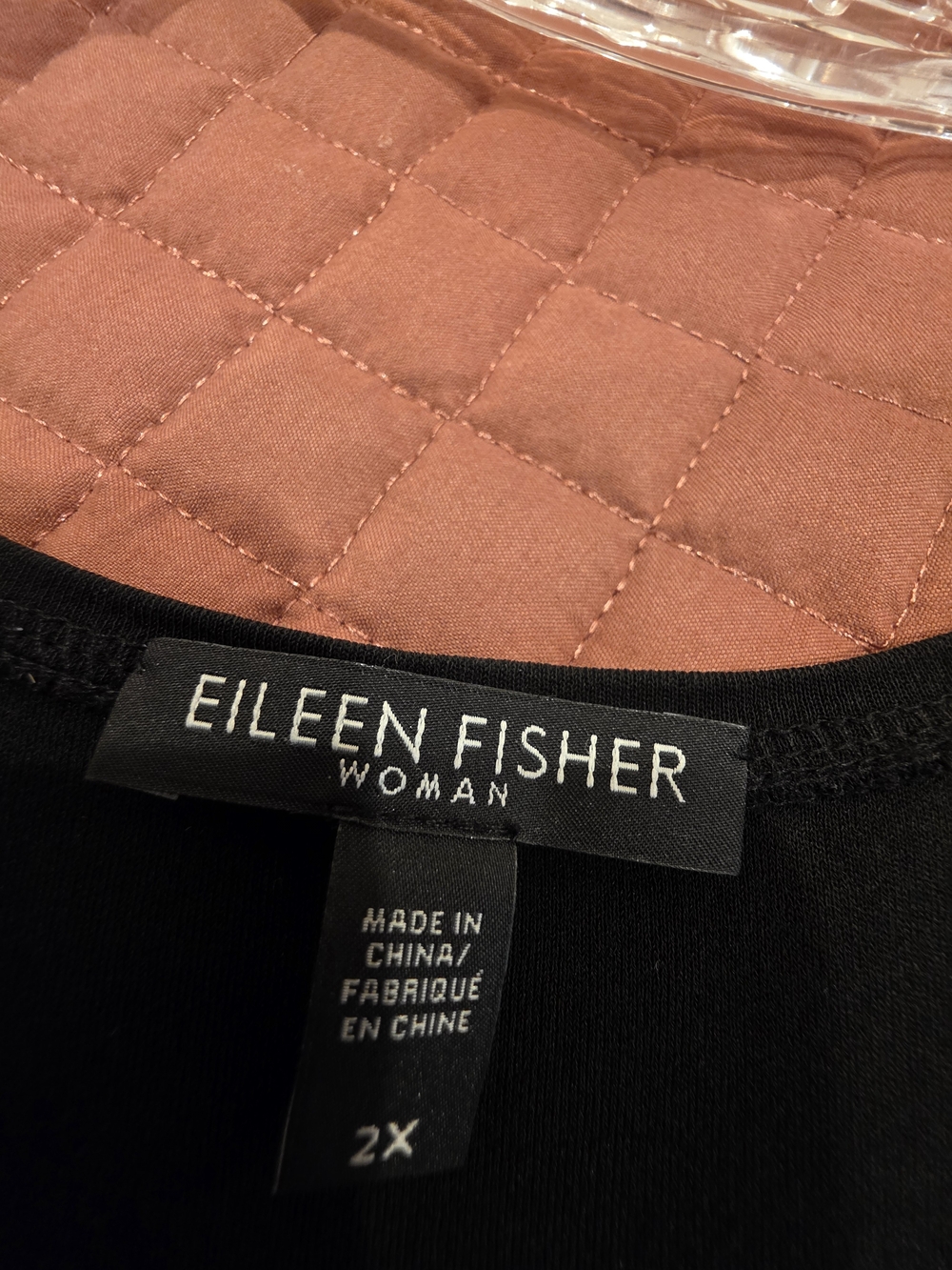 Eileen Fisher Black Silk Scoop Neck Tank - Picture 2 of 2